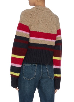 Back View - Click To Enlarge - CURRENT/ELLIOTT - 'Moonstone' colourblock stripe sweater