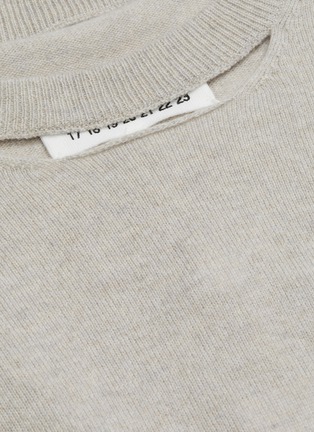  - MAISON MARGIELA - Cutout yoke cashmere sweater