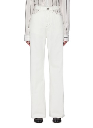 Main View - Click To Enlarge - MAISON MARGIELA - Cut-Out Drill Jeans