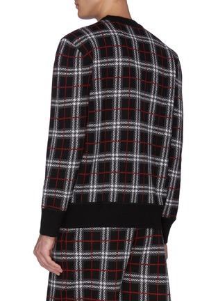 Back View - Click To Enlarge - BURBERRY - "Archive' merino wool checked sweater