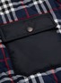  - BURBERRY - Contrast chest pocket plaid check quilted shirt