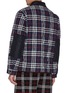 Back View - Click To Enlarge - BURBERRY - Contrast chest pocket plaid check quilted shirt