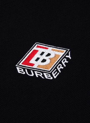 - BURBERRY - 'TB' logo graphic embroidered polo shirt