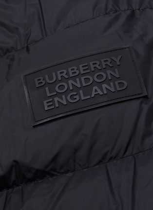  - BURBERRY - Reversible check plaid contrast panel quilted puffer jacket