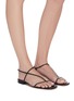 Figure View - Click To Enlarge - STUDIO AMELIA - '1.2' strappy slingback leather sandals