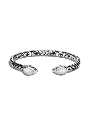  - JOHN HARDY - 'Classic Chain' hammered sterling silver cuff