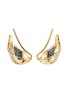Main View - Click To Enlarge - JOHN HARDY - Lahar diamond gold earrings