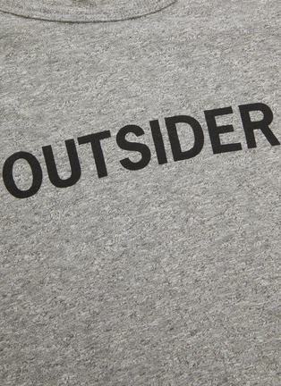  - HIRO CLARK - x Arquiste 'Outsider' Slogan Print Nanban Scent T-shirt