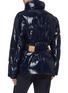 Back View - Click To Enlarge - COMME MOI - Belted zip puffer jacket
