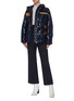 Figure View - Click To Enlarge - COMME MOI - Belted zip puffer jacket