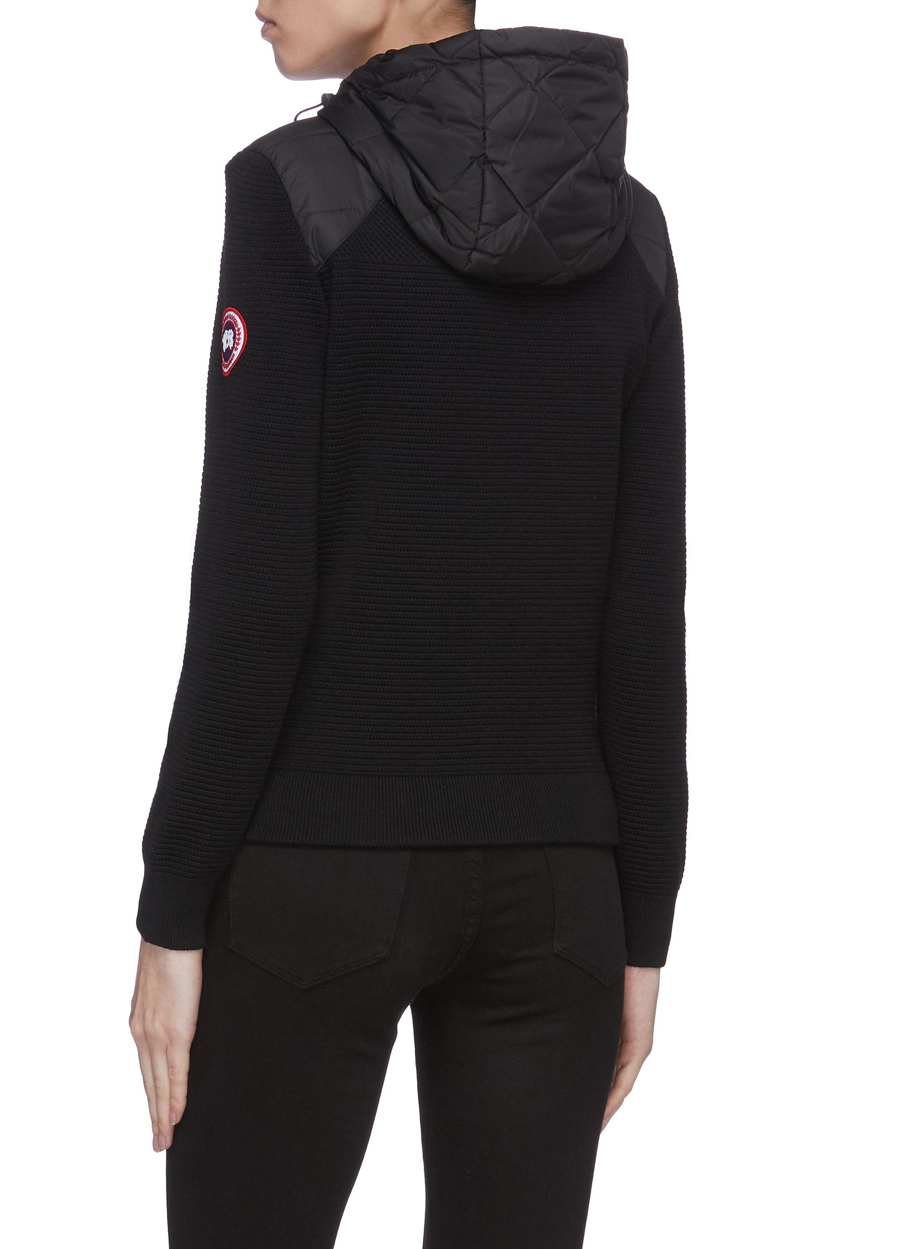 CANADA GOOSE 'HYBRIDGE' QUILTED KNIT HOODY