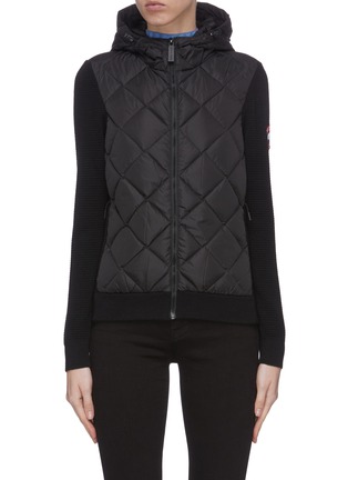 Main View - Click To Enlarge - CANADA GOOSE - 'Hybridge' quilted knit hoody