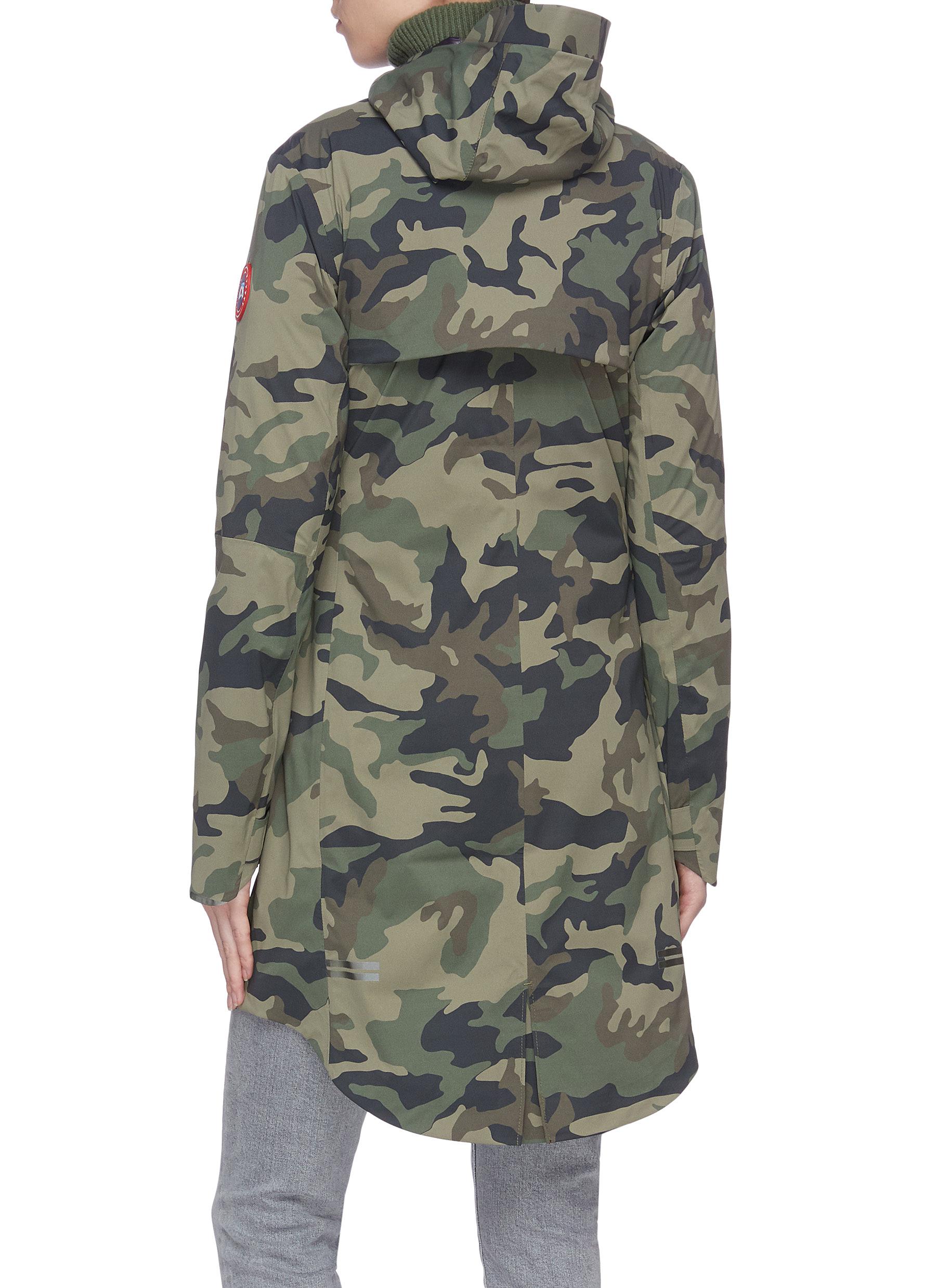 Canada Goose 'salida' Camo Print Hooded Raincoat In Multi-colour | ModeSens
