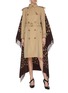Figure View - Click To Enlarge - BURBERRY - 'TB' blanket panel belted trench coat