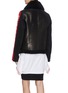Back View - Click To Enlarge - BURBERRY - Fur collar sleeveless aviator jacket