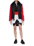Figure View - Click To Enlarge - BURBERRY - Colourblock pocket polo dress