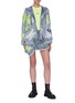 Figure View - Click To Enlarge - ANGEL CHEN - Paint Splatter Mini Wrap Skirt