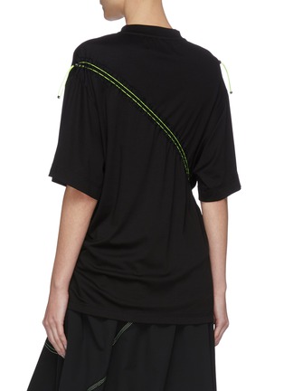 Back View - Click To Enlarge - ANGEL CHEN - Piping Pleat T-shirt