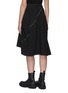 Back View - Click To Enlarge - ANGEL CHEN - Neon Cut-out Pockets Asymmetric Skirt