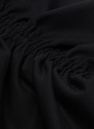 Detail View - Click To Enlarge - OSCAR DE LA RENTA - Side gathered drape dress