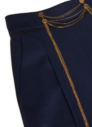  - OSCAR DE LA RENTA - Chain-embellished cropped pants