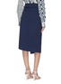 Back View - Click To Enlarge - OSCAR DE LA RENTA - Wrap cargo skirt