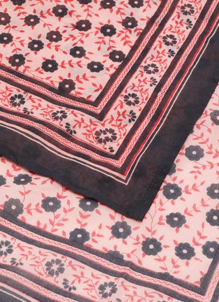Detail View - Click To Enlarge - BONTON - Floral print kids silk scarf