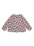 Figure View - Click To Enlarge - BONTON - Heart print long sleeve kids blouse