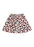 Figure View - Click To Enlarge - BONTON - Heart print kids pleated flared skirt