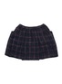 Main View - Click To Enlarge - BONTON - Kids plaid flared skirt