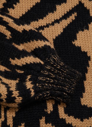 - GANNI - Oversized Hand Knit Wool Sweater