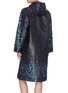 Back View - Click To Enlarge - GANNI - Animal Print Biodegradable Raincoat