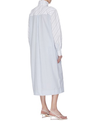 Back View - Click To Enlarge - GANNI - Oversized Cotton Shirt Dress
