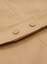 Detail View - Click To Enlarge - GANNI - Stand collar wrap trench midi dress
