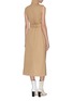 Back View - Click To Enlarge - GANNI - Stand collar wrap trench midi dress