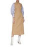 Figure View - Click To Enlarge - GANNI - Stand collar wrap trench midi dress
