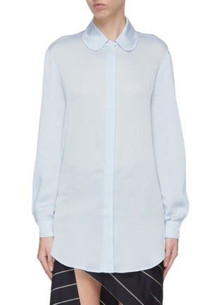 Main View - Click To Enlarge - RACIL - Round collar button-up shirt