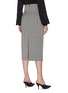 Back View - Click To Enlarge - RACIL - Back slit stripe wool pencil skirt