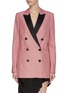 Main View - Click To Enlarge - RACIL - Double breast contrast peak lapel houndstooth tuxedo jacket