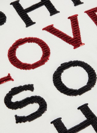  - PHILOSOPHY DI LORENZO SERAFINI - Philovesophy sequin embellished slogan print T-shirt