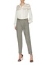 Figure View - Click To Enlarge - PHILOSOPHY DI LORENZO SERAFINI - Button Embellished Tailored Check Pants