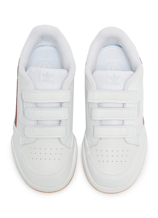 Figure View - Click To Enlarge - ADIDAS - 'Continental 80' contrast stripe leather toddler sneakers