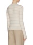 Back View - Click To Enlarge - VINCE - Striped cashmere fitted crew top