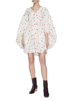 Figure View - Click To Enlarge - HELLESSY - Embroidered bubble dress
