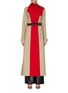 Main View - Click To Enlarge - HELLESSY - Contrast pleated back panel trench coat