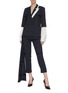 Figure View - Click To Enlarge - HELLESSY - Detachable combo sleeve blazer