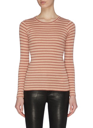 Main View - Click To Enlarge - VINCE - 'Feeder’ stripe crew neck top