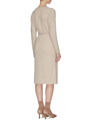 Back View - Click To Enlarge - VINCE - Ribbed wrap dress