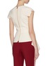 Back View - Click To Enlarge - ROLAND MOURET - 'Breen' Crepe Peplum Top