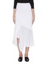 Main View - Click To Enlarge - ROLAND MOURET - 'Loda' geometric floral lace panel asymmetric skirt